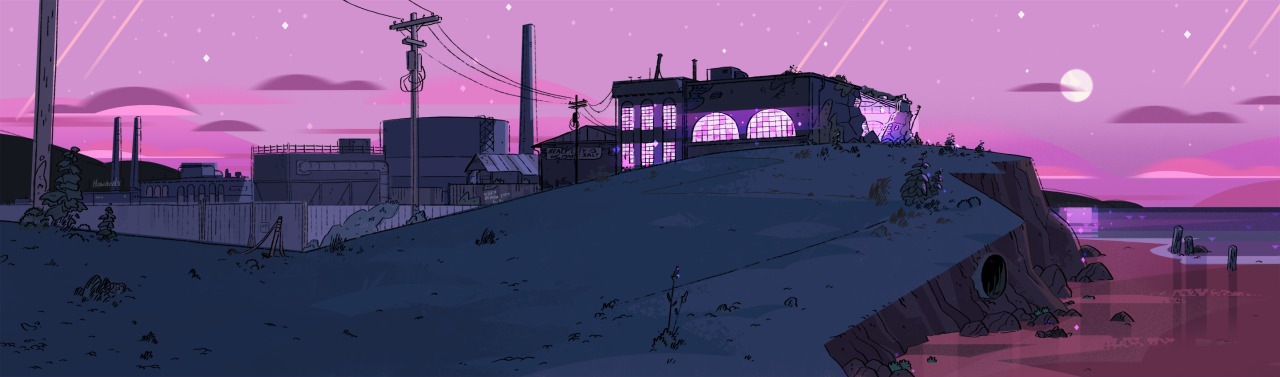 A selection of Backgrounds from the Steven Universe episode: Alone TogetherArt Direction: