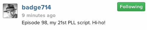 prettylittleliarsxxxx:  Oh boy! Looks like Joseph Dougherty is starting his next