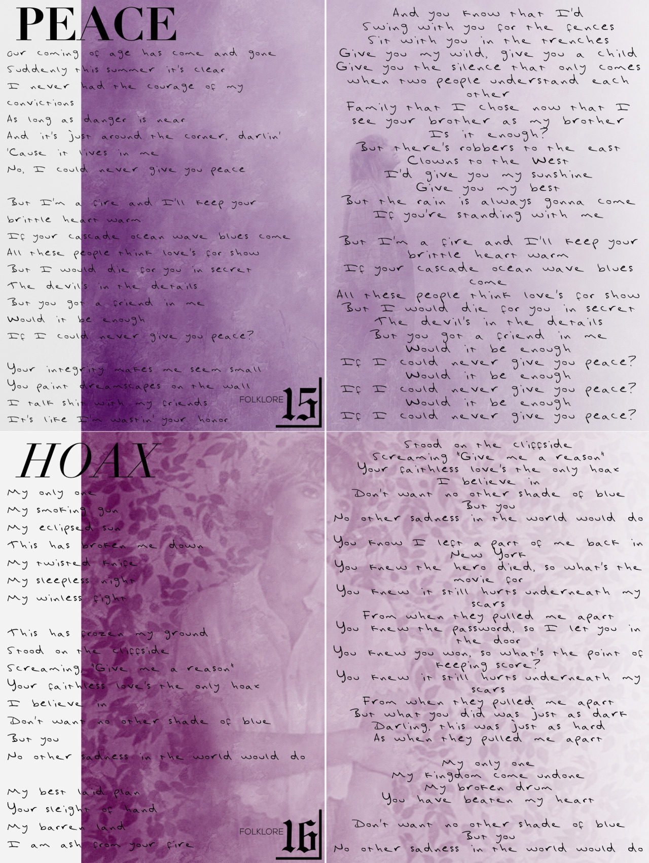 Folklore Song Lyrics In The Style Of The Purple My Beloved Folklore Song Lyrics In The Style Of The Purple My Beloved