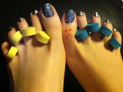 Ohmandy56:  I Am Actually Sad To Paint My Toes Today :( Silly, I Know. Super Sad.