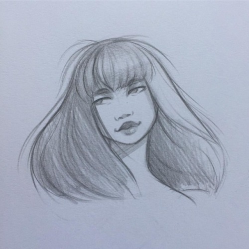 brittajj26:Just a quick sketch from breakfast! #artsy #sketchbook #model #col-erase #prismacolor #portrait