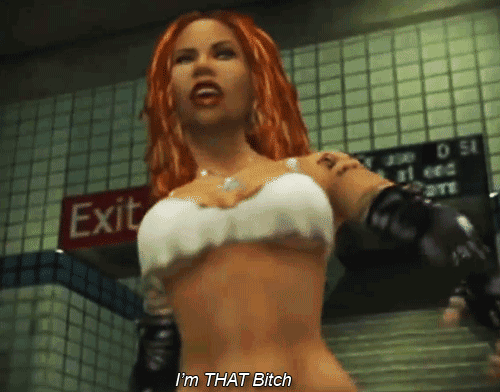fuckyeslilkim:  Lil’ Kim’s winning Punchline In The Video Game ‘Def Jam: Fight