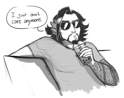 hanzo doodle + curent mood