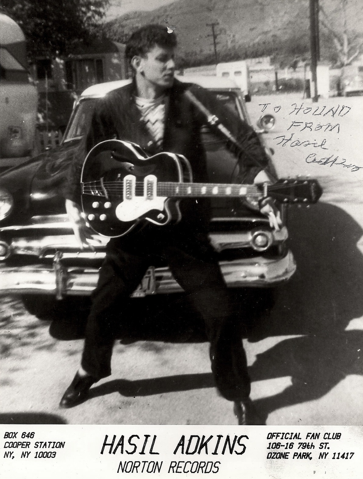 post-punker:  Hasil Adkins  If you’re into The Cramps you’re probably into Hasil