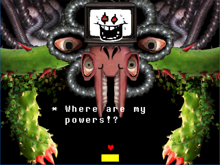 Just noticed that Omega Flowey drops Nuclear Bombs at the player, so my  mind immediately started working on this. It's a bit bad, and rushed. : r/ Undertale