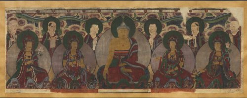 cma-korean-art:Assembly of Buddhist Deities, 1846, Cleveland Museum of Art: Korean ArtSize: Overall: