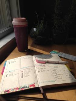 studyhard-studywell:  8.29.15 // Working on my bullet journal