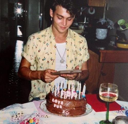 becauseitisjohnnydepp:   Johnny Depp on his 20th birthday in 1983