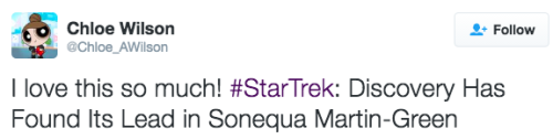 the-movemnt:  Sonequa Martin-Green becomes the first black woman to lead a ‘Star Trek’ series follow @the-movemnt 