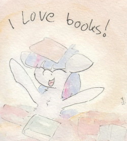 slightlyshade:Book pony. x3 <3