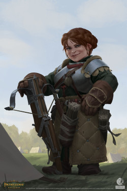 quarkmaster:  Pathfinder: Kingmaker - Dwarf Archer Character portrait for Pathfinder: Kingmaker by Owlcat Games.   Akim Kaliberda   