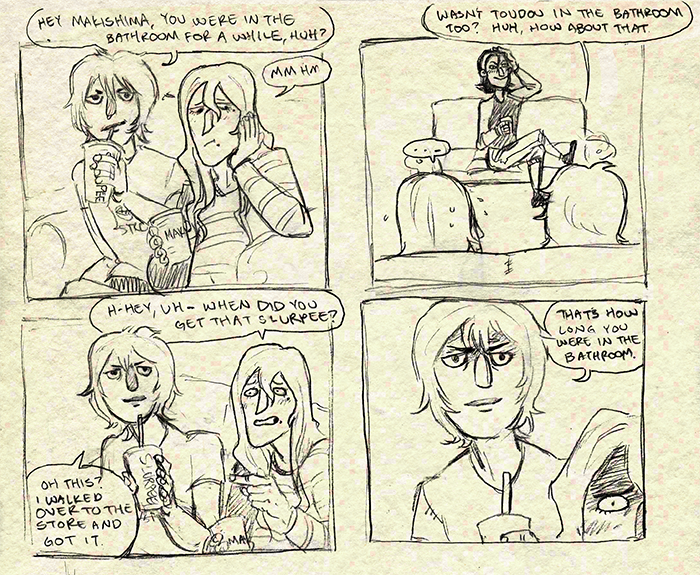 kibsscribs:  A bunch of comics I drew about the goofy shit that happened at my birthday