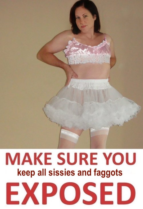 chantalrestarted: jennigymbunny:Exposure for sissies should be mandatory. All of us sissies want the
