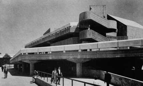fuckyeahbrutalism:  Queen Elizabeth Hall, South Bank Centre, London, UK, 1968 (Greater London Council Architects Department) 