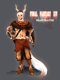 Not My Usual Here But A Commission I Got To Design A Ffxiv Beastmaster Gear Set Since