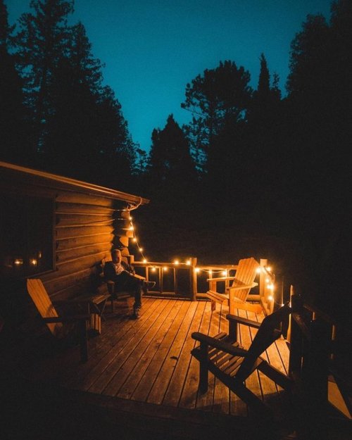 theadventurouslife4us:#outdoor , Late night talks in the crisp fall air | Lake Superior, North Shore