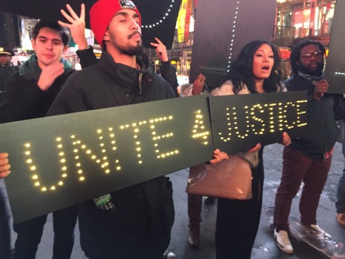 sidizenkane:  Protests in Times Square tonight 