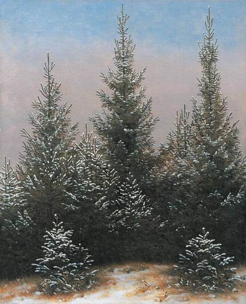 Fir Trees in the Snow, 1828, Caspar David Friedrichhttps://www.wikiart.org/en/caspar-david-friedrich