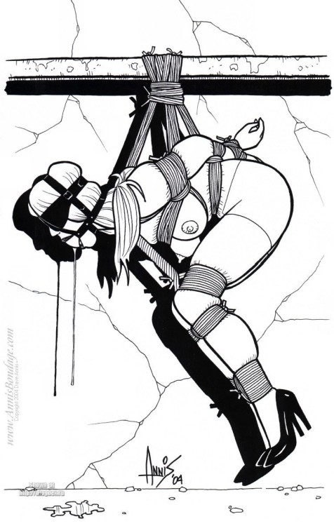kinbaku-bondage:  higyaku-no-miki:  Dave Annis の絵  Reblogged by tumblr.viewer