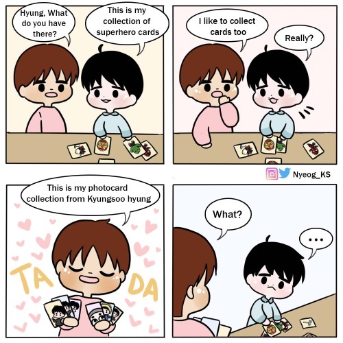 nyeog-ks: [Fanart] Kai &amp; Baekhyun:  “ Collectible Cards”