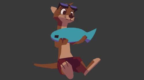 foxefuel:  Oliver. In 3d. Every once in a while I like to mess around with 3d in Blender. This is the latest result of that. 
