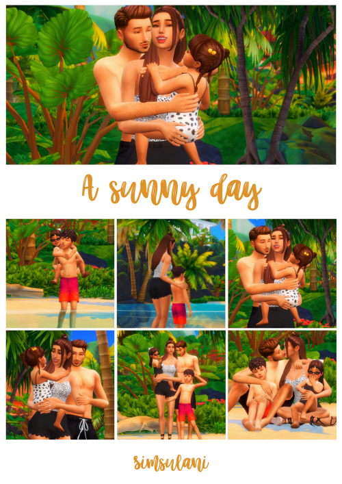 #238 Pose Pack - A Sunny Day6 posesAndrews Pose Player  Teleport any simDownload : HerePatron, thank