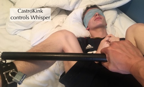 castrokinky:  Spreader bars are so handy. @whisperpup 