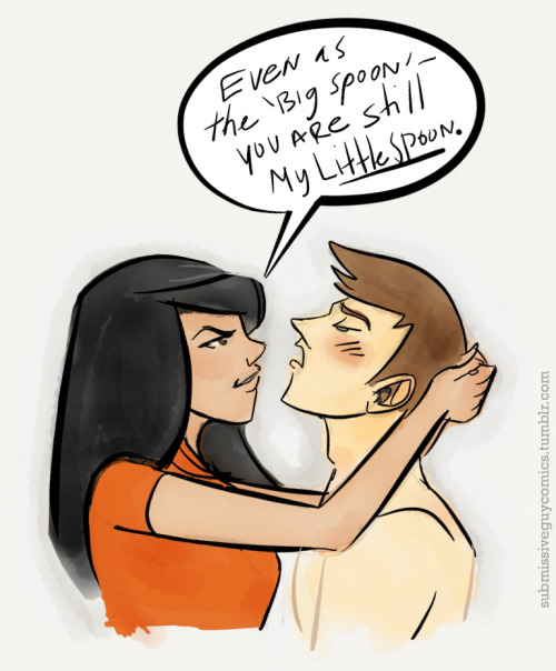 dommekinks: submissiveguycomics:It’s a spoon eat spoon world out there, folks. ONCE A LITTLE SPOON….