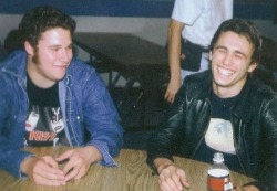 human-cliches:  Seth Rogen and James Franco on the set of ‘Freaks and Geeks’ (1999-2000)