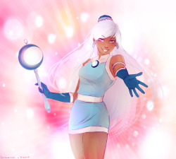 lotuschai:  Magical Korra. With the power of love, light, and friendship, everything is possible! Redo of this