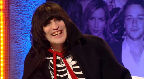noel-fielding-web-page: Noel Fielding as The Goth Detective. The Big Fat Quiz Of The Year 2007.