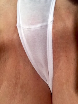 msjigglypuffs:  I made a little wet spot in my panties as I touched myself while thinking of you.