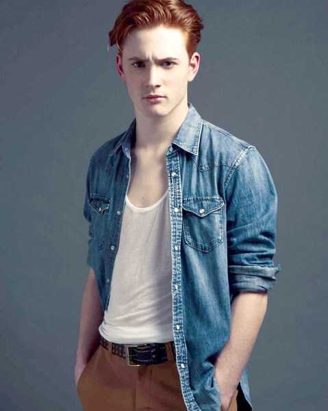 maximien:  Blue jacket &amp; red hair