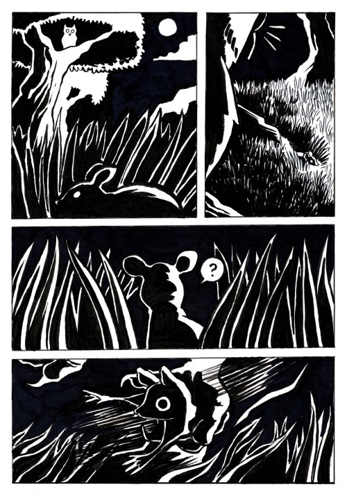 Comictober Day 3“Owl”You’re out foraging, minding your own business and then, swoop.
