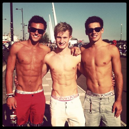 hotcelebs2000:  JACK LAUGHER,TOM DALEY and CHRIS MEARS