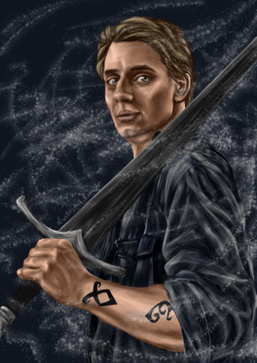 nivellesart: Nicky as Shadowhunter for @thekearlyn​ ’s fic On Gentle Memory (AO3) as part of t