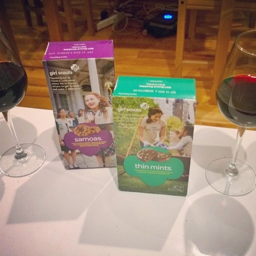 This is our kind of night. #girlscoutcookieseason #formergirlscout #samoas