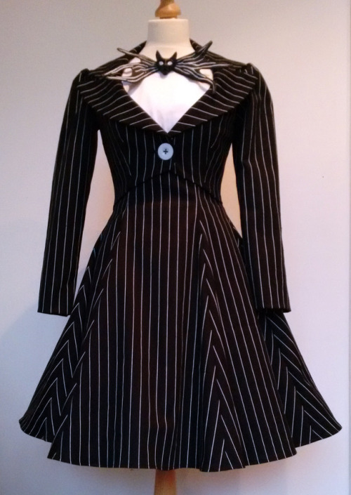 Gender swap Jack Skellington costume - custom order for a regular customer. I will be putting t