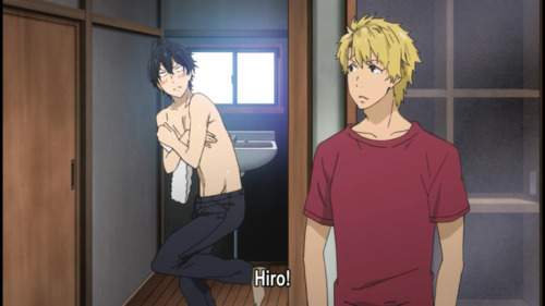 mitarashiko:  Curious that Sensei was embarrassed and covered himself in front of Hiro instead not girls