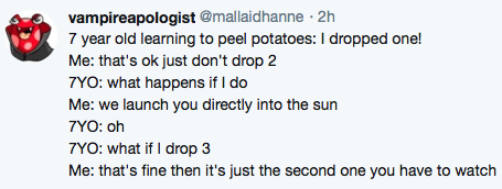 vampireapologist:  today I taught 7 year olds how to use kitchen knives and I aged