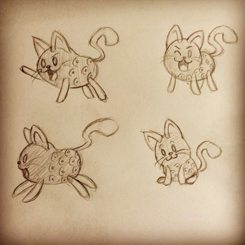 More sketches of Morally Supportive Potato Cat TAGS: #instadraw #drawing #cat #potato #pencil #sketc