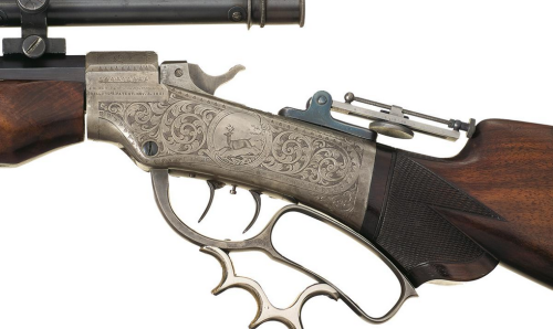 Custom engraved Pope Marlin Ballard target rifle, mid to late 19th century.Sold at Auction: $8,000