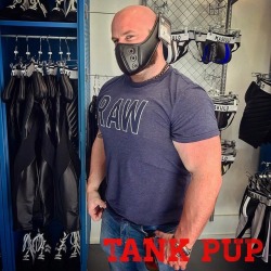 mscldrew:  A good look? #pup #pupstyle #leatherpuppy