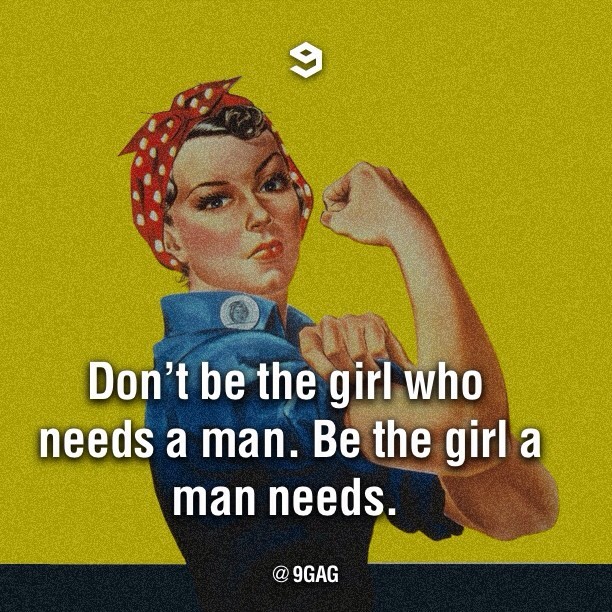 9gag:  Girl power! 💪