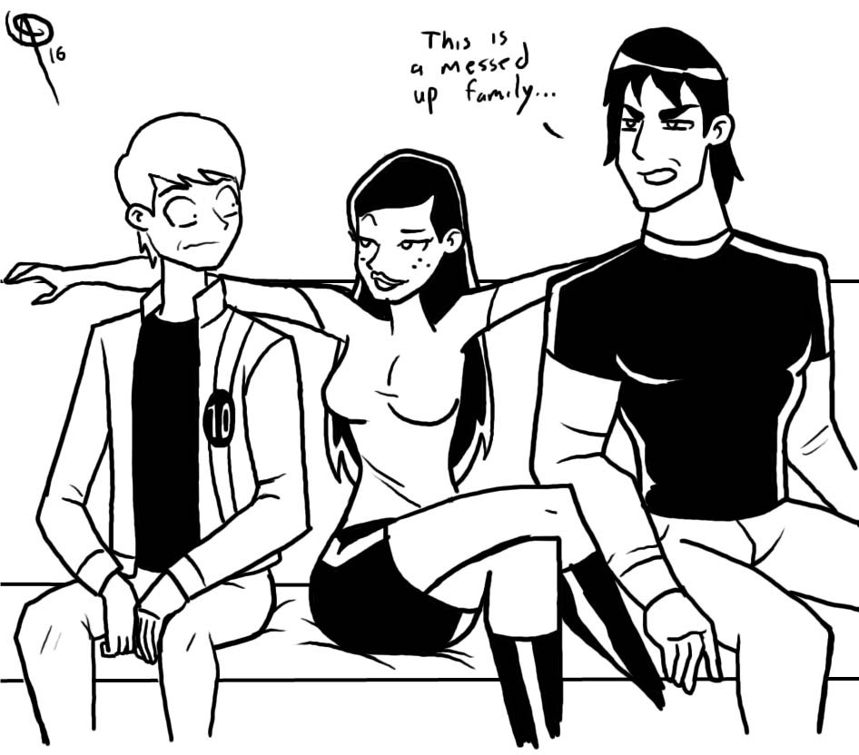 chillguydraws:  I mean she’s only Gwen’s cousin…..right? This might only be