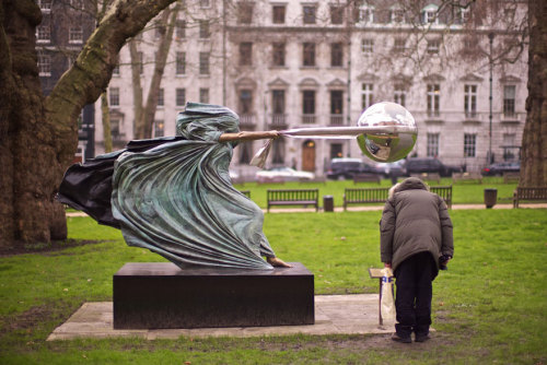 culturenlifestyle: Force of Nature: Mother Nature Furiously Spins the Earth Italian sculptor Lorenzo