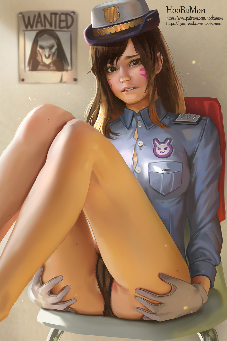 hoobamon: Officer D.va Support me on Patreon and get NSFW images!www.patreon.com/hoobamon