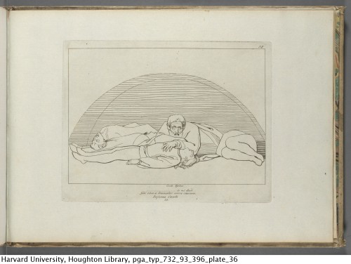 Flaxman, John, 1755-1826. La divina comedia, 1793.Typ 732.93.396Houghton Library, Harvard University