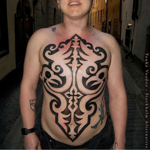 Post chest reconstruction /mastectomy by Touka Voodoo @stockholmalternative #tattoothenipple #chestt