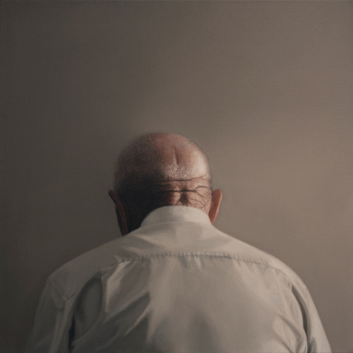 misswallflower: Daniel Coves, “Back Portraits”, Oil on linen